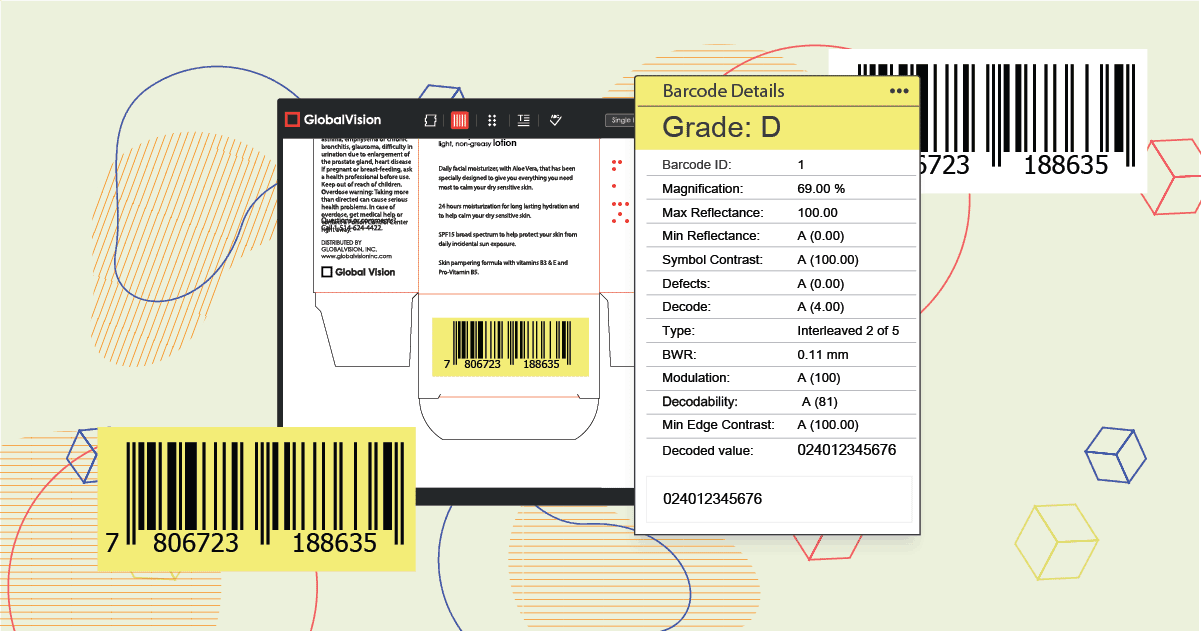 error printing 128 barcode label matrix 7