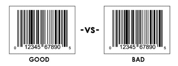 Good Barcode VS Bad Barcode