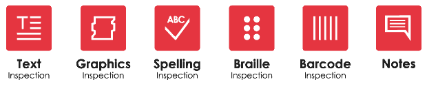 Icons of GlobalVision Inspections in transparent background