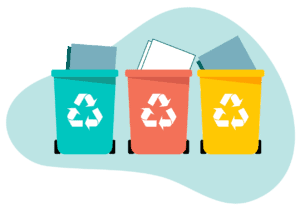 Avoiding waste through recycling